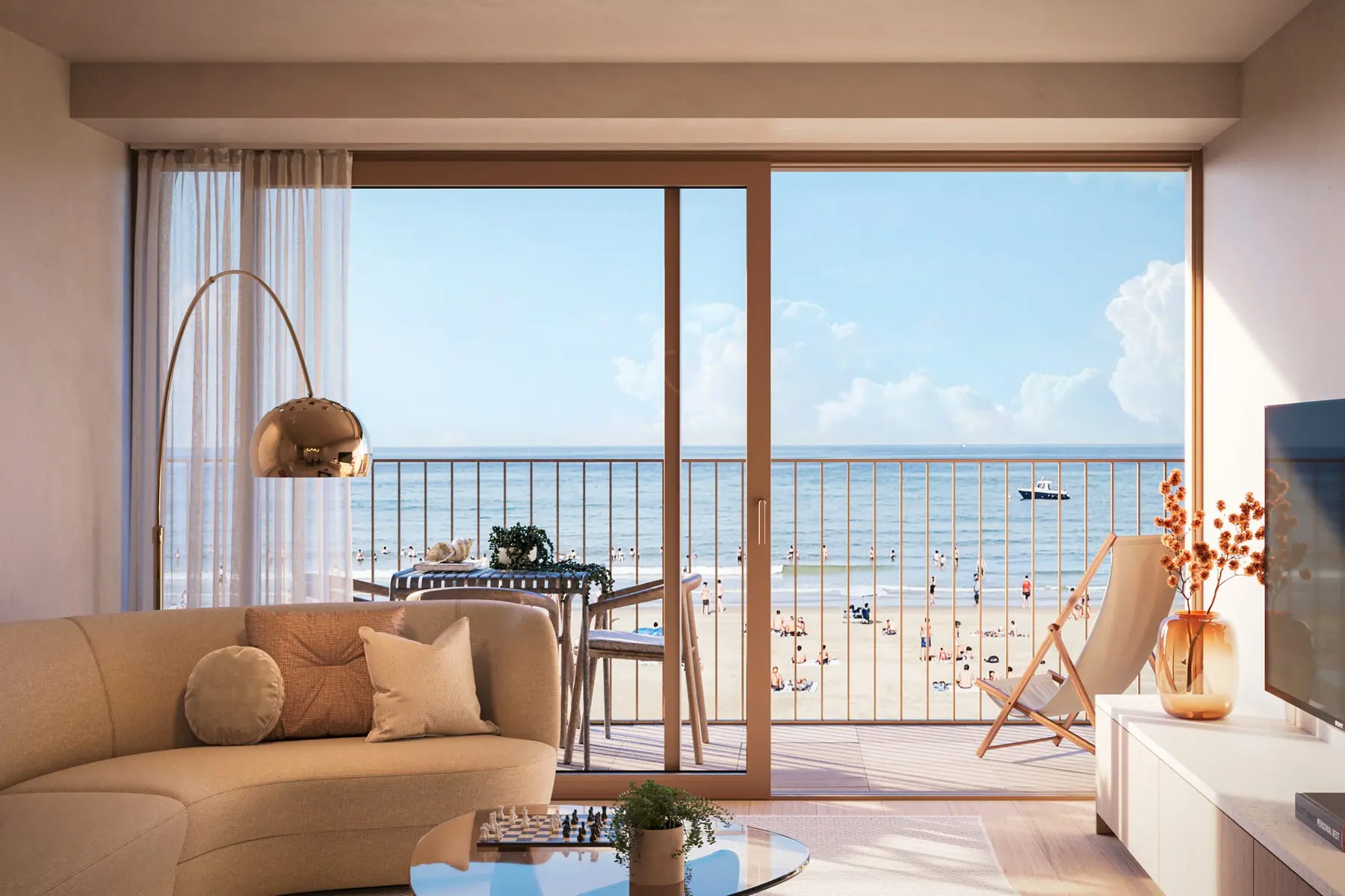 nieuwbouw op de zeedijk in Knokke-Heist